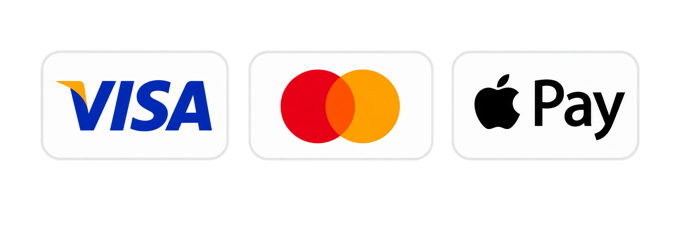 Visa, Mastercard og Apple Pay
